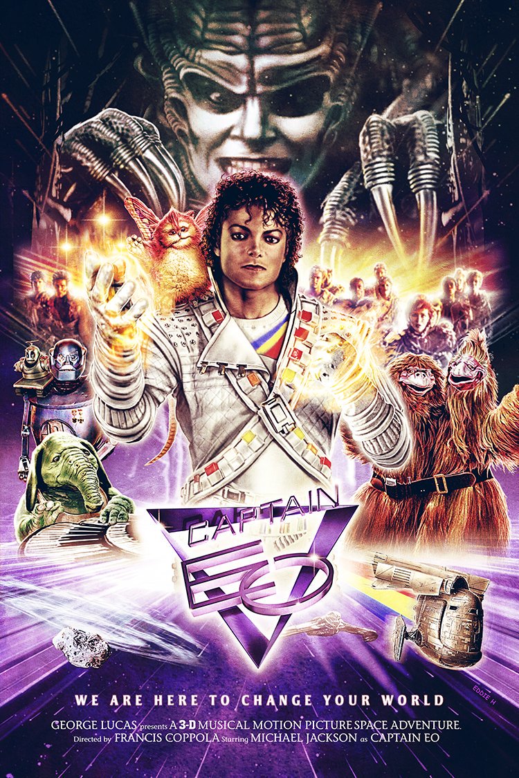 Movie poster for Captain Eo starring Michael Jackson