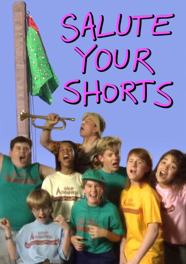 image of salute your shorts cast in front of a flag with boxer shorts on it