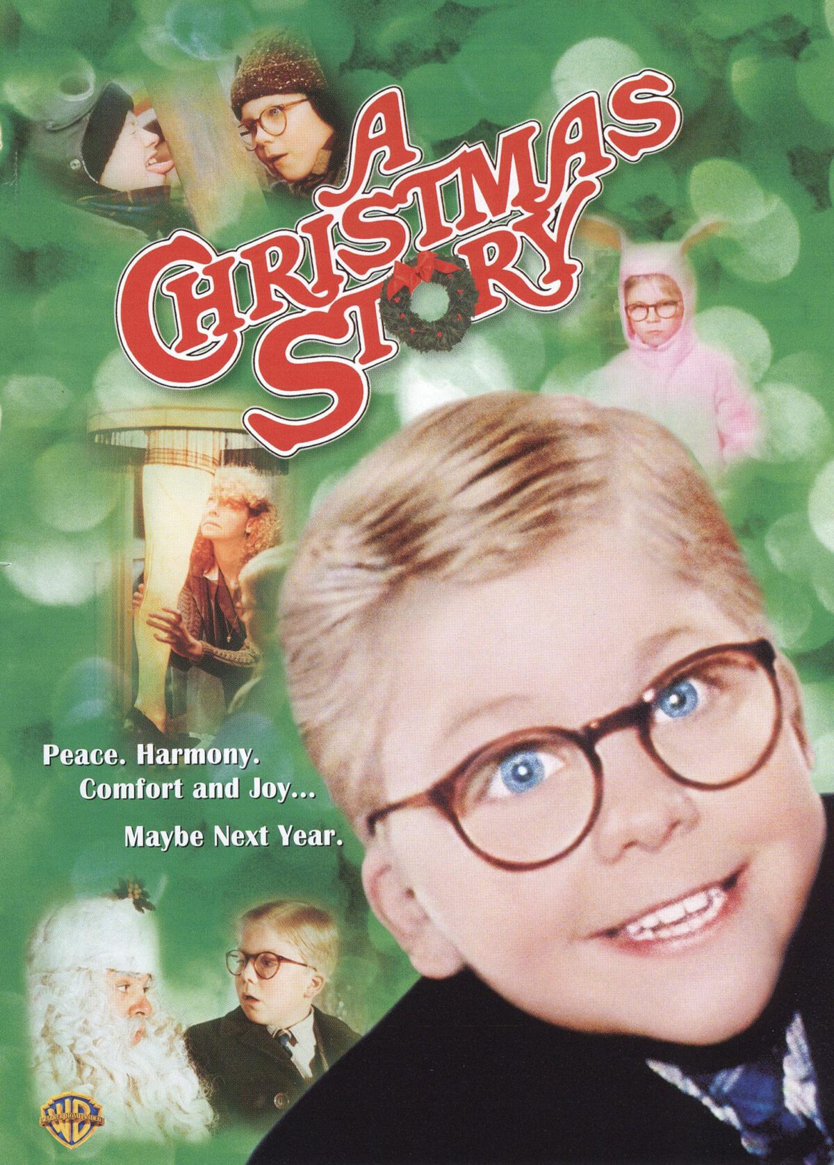 The movie poster for A Christmas Story featuring the actors.